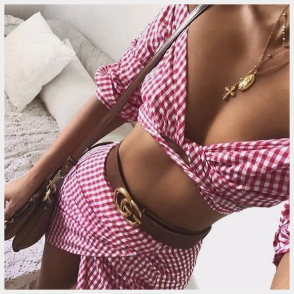 LAST!⭐️Black adorable plaid 2 piece set - Picture 2 of 8